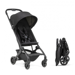 Carrinho de Bebê Joolz Dot Preto Space Black - Ultraleve 5,5 kg, Dobrável com Uma Mão, Capota UPF 50+, Assento Reclinável, Capacidade 22