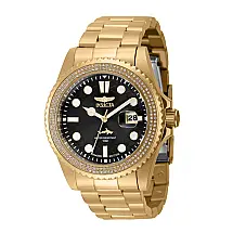 Relógio Masculino Pro Diver 0,76 quilates com Diamante, Invicta 37975, Dourado e Preto