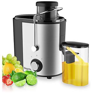 Centrífuga de Frutas e Vegetais de Alta Velocidade em Aço Inoxidáveis, 110V, Bagotte, Prata