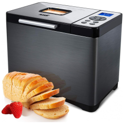 Panificadora Automática, Aço Inoxidável 19 Menus, 3 Ttamanhos, 3 Cores Pão, 110v, KBS MBF 016, Cinza