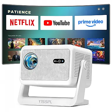 Projetor Smart VISSPL Branco WiFi