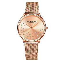 Relógio Feminino Stuhrling Sinfonia 35mm Quartzo Ouro Rosé - Elegância e Precisão
