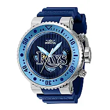 Relgio masculino MLB Tampa Bay Rays - 52 mm. Azul Marinho 42385