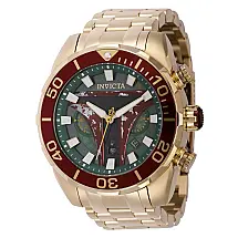 Relgio masculino Star Wars Boba Fett - 50 mm. Ouro 43585