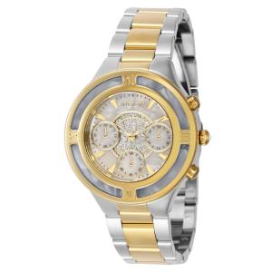 Relógio feminino Invicta Angel com mostrador madrepérola , aço, ouro 39585
