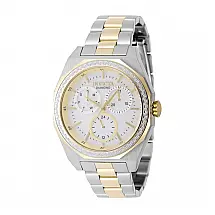 Relógio Invicta Elite Diamond com 0,41 Carat de Diamante, Mostrador de Madrepérola 38mm, Dourado, Aço 48785