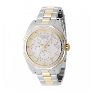 Relógio Invicta Elite Diamond com 0,41 Carat de Diamante, Mostrador de Madrepérola 38mm, Dourado, Aço 48785