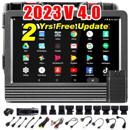 Scanner Automotivo 11 Funções Reset V PRO Tela de 8 Polegadas Multi Idiomas, LAUNCH X431 V Upgraded Version, Preto