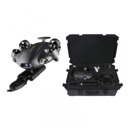 Drone Subaquático Inteligente com Câmera 4K UHD, Braço Robótico até 6 Horas de Ação, QYSEA FIFISH V6, Preto