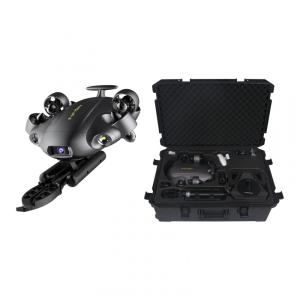 Drone Subaquático Inteligente com Câmera 4K UHD, Braço Robótico até 6 Horas de Ação, QYSEA FIFISH V6, Preto