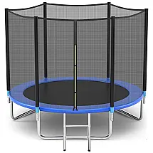 Cama Elástica Tiktun Azul 3m Diâmetro Suporta até 200 kg - Diversão e Segurança