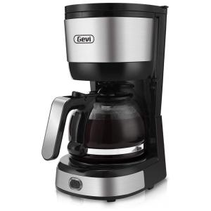 Cafeteira Programável 600mL com Filtro Cônico e Jarra de Vidro, 110V, Gevi, Preta