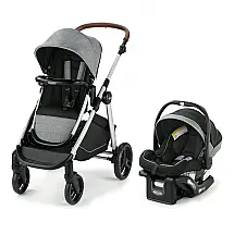 Carrinho de Bebê com Cadeira para Carro Graco Mode Nest2GroW, Cinza