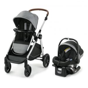 Carrinho de Bebê com Cadeira para Carro Graco Mode Nest2GroW, Cinza