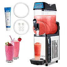 Máquina de Slush Raspadinha Garvee 2L LED Display Auto Limpeza 6 Programas 110V