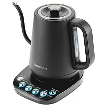 Chaleira Elétrica Chefman com 5 Níveis de Temperatura e Desligamento Automático, Aço Inoxidável 110V 1500W