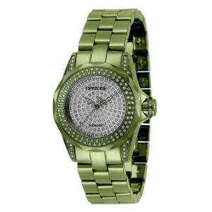 Relógio Feminino Invicta Pro Diver 1,13 Carat Diamond 30, Verde Claro 34395