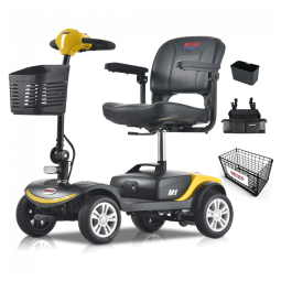 Cadeira de Rodas Elétrica 4 rodas Metro Mobility, para Adultos/Idosos, Capacidade de 136 kg, Com Assento, Carregador e Cesto.