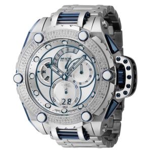 Relógio Masculino Reserve Flying Fox 0,93 quilates com Diamante, Invicta 39695, Prata e Azul
