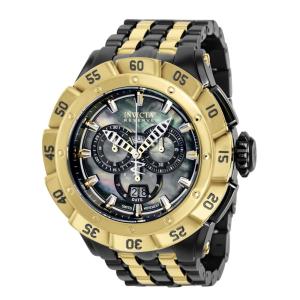 Relgio masculino Ripsaw Swiss Ronda 5050.C calibre com mostrador em madreprola - 54 mm. Ouro. Preto 38795