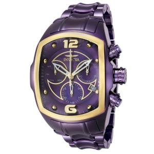 Relgio masculino Lupah Swiss Ronda Z60 calibre com mostrador em madreprola - 46,8 mm. Roxo 42895