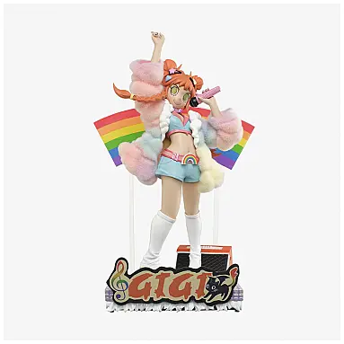 Estátua Peach Riot Rainbow Riot