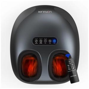 Massageador Elétrico para Pés com 3 Configurações e Controle, LEPULER, Preto