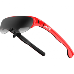 Óculos AR Air, Mas Grande para Miopia, com Tela Dupla OLED 1080P, 43 FoV, 55 PPD, ROKID RA101, Prateado