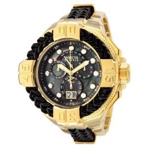 Relógio Masculino Invicta Reserve Gladiator Spartacus com Mostrador Madrepérola 59, Dourado e Preto 35995