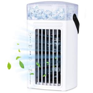 Climatizador de Ar Qosea, USB, Individual, 3 Velocidades, Branco 110V