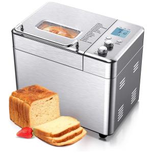 Panificadora Automática com 15 Modos, 110v, SUKITEKIE GK1MB DC, Prateado