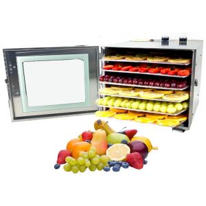 Desidratador de Alimentos 6Trays 600W, YILIKISS, Prateado
