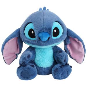 Pelúcia Stitch 27 cm de Altura com Tecidos 100% Poliéster para Crianças e Adultos, PISPI, Azul