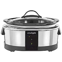 Panela Elétrica 5.7L Programável com Controle de Voz, 880W, 110V, CROCK POT 2139005, Prateado