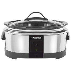 Panela Elétrica 5.7L Programável com Controle de Voz, 880W, 110V, CROCK POT 2139005, Prateado