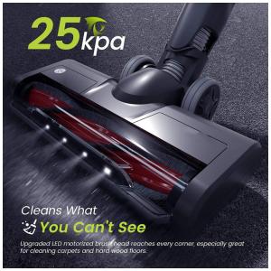 Aspirador de Pó sem Fio 4 em 1 Foppapedretti com Bateria Recarregável e 35 Minutos de Autonomia, 110V Preto