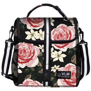 VLM Bolsa Térmica Portátil 10L, Mantém Quente, Frio Por até 5H, Preto