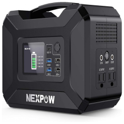 NEXPOW Gerador, Acumulador de energia Elétrico, Solar, portátil, c, USB, 60W, 110V, 300W, c, 2 tomadas