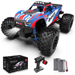 Carrinho de Controle Remoto 36 km, h com 2 Baterias Recarregáveis para Adultos, RIAARIO, Azul