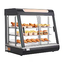 Estufa de Alimentos VEVOR NB-601 3 Andares 100L LED Aquecimento a Vapor 1200W 110V