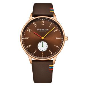 Relógio Stuhrling Clássico D26C 42mm - Opções Marrom e Rosa Elegantes