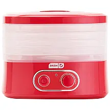 Desidratador de Alimentos 5 Bandejas Controle de Temperatura, 110v, DASH DEHY100RD, Vermelho