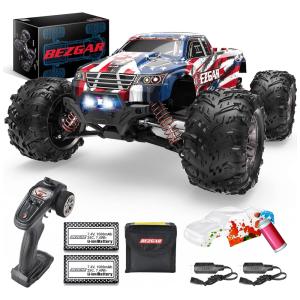 Carrinho de Controle Remoto Off Road, Escala 116, Tração 4 x 4, Idade Recomendada 8, BEZGAR, Vermelho