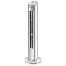 Ventilador de Torre Oscilante e Silencioso com 3 Velocidades, Bivol, SMSOM, Prata
