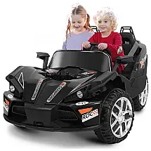 BAHOM Carro, Carrinho Elétrico, 2 assentos, à bateria 12V, c, controle remoto, USB, Vel 5 km, h, Idade 3 a 8 anos