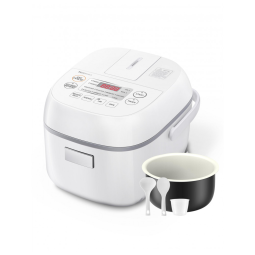 Panela de Arroz Elétrica 720mL, com Controle de Temperatura, Branca, 110v, TOSHIBA TRCS02, Branco