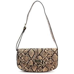 London Fog Bolsa Feminina de Ombro em Couro Sintético, Bege