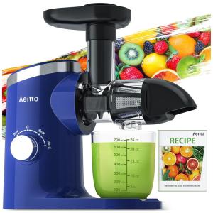 Centrifuga de Frutas com Função Reversa, 2 Estágios e Silencioso, 110V, Aeitto, Azul