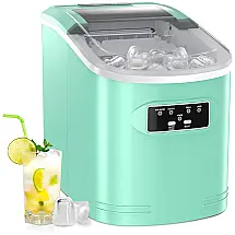 Máquina de Gelo SLIM07 até 12 kg em 24H Portátil, 110v, SILONN, Verde