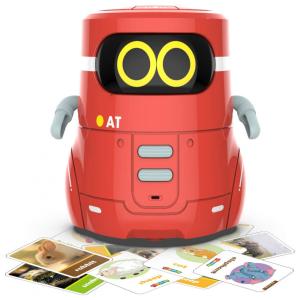 AT Robô Interativo Educacional com Controle Digital, Recarregável, Vermelho